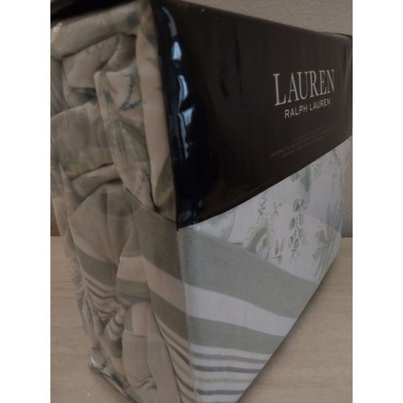 Ralph Lauren JULIANNE TOILE Sage 100% Cotton Full Queen Duvet Cover Set $300 - Picture 7 of 10